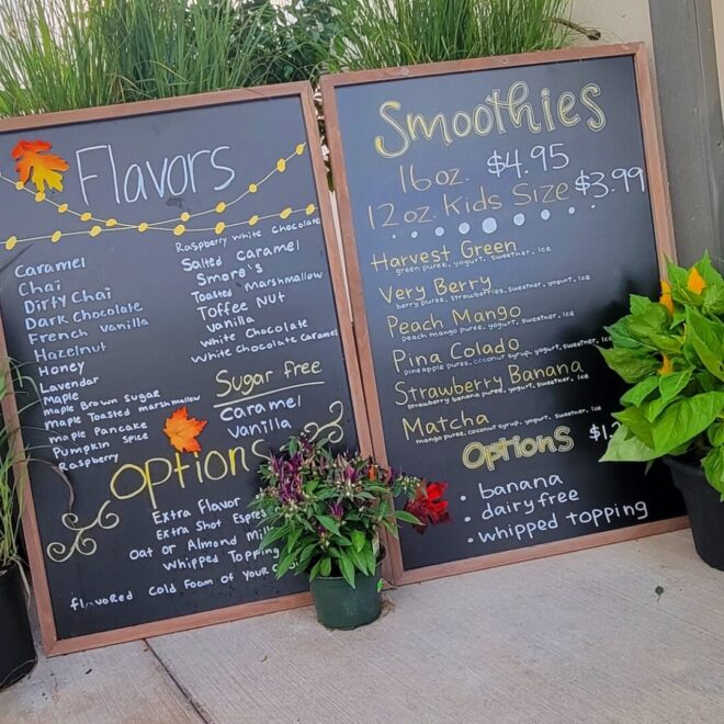 Flavors & Smoothie Menu