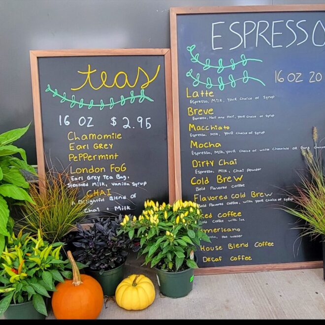 Teas & Espresso Menu